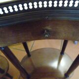 Paire de tables de chevet Anciennes Forme Haricot style Louis XVI- dessus marbre
