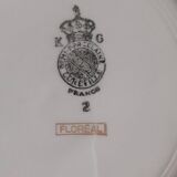 Hollow plate porcelain Luneville Floréal