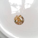 Six Vintage Fish Plates by Moulin des Loups. French Fish Plate Set. Fish Dinnerware Set.