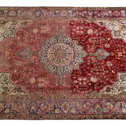 Vintage Persian Tabriz Rug 108x303cm