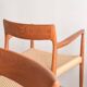 Chaises danoises en teck Mid-Century par Niels O. Møller # 77 & 57 Set de 8