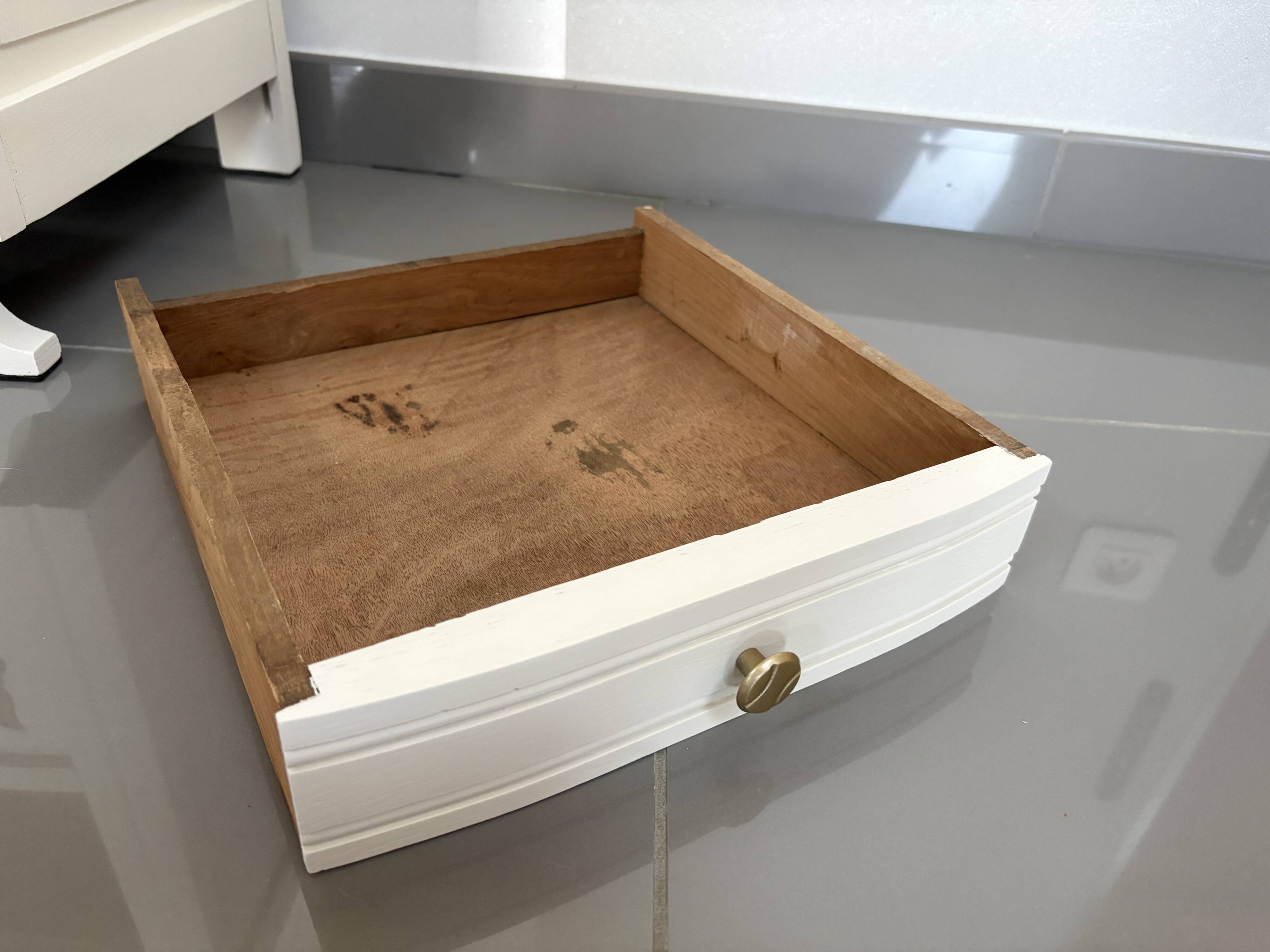Table de chevet, meuble d'appoint restauré