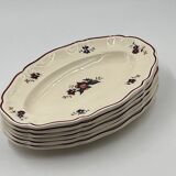 Lot de 6 assiettes Sarreguemines