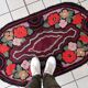 Tapis ancien fait main American Hooked 75cm x 130cm - 1C990