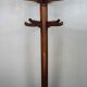 Coat rack parrot rustic walnut and oak totem circa 1930