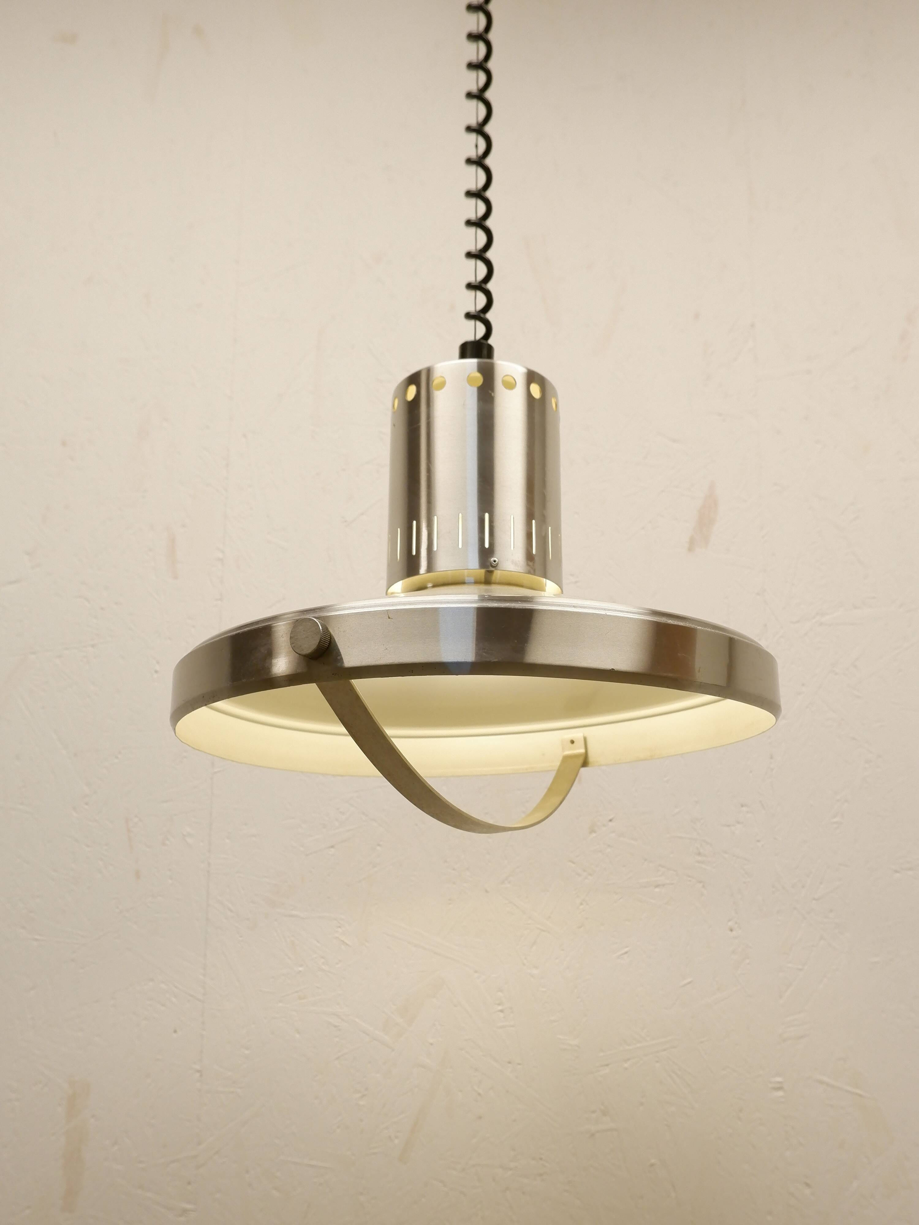 Vintage hanging lamp adjustable in height, 1970s