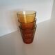 Lot de 3 verres vereco ambre