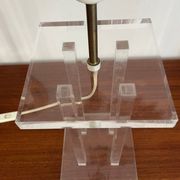 Vintage lamp by David Lange, crystal model in plexiglass.