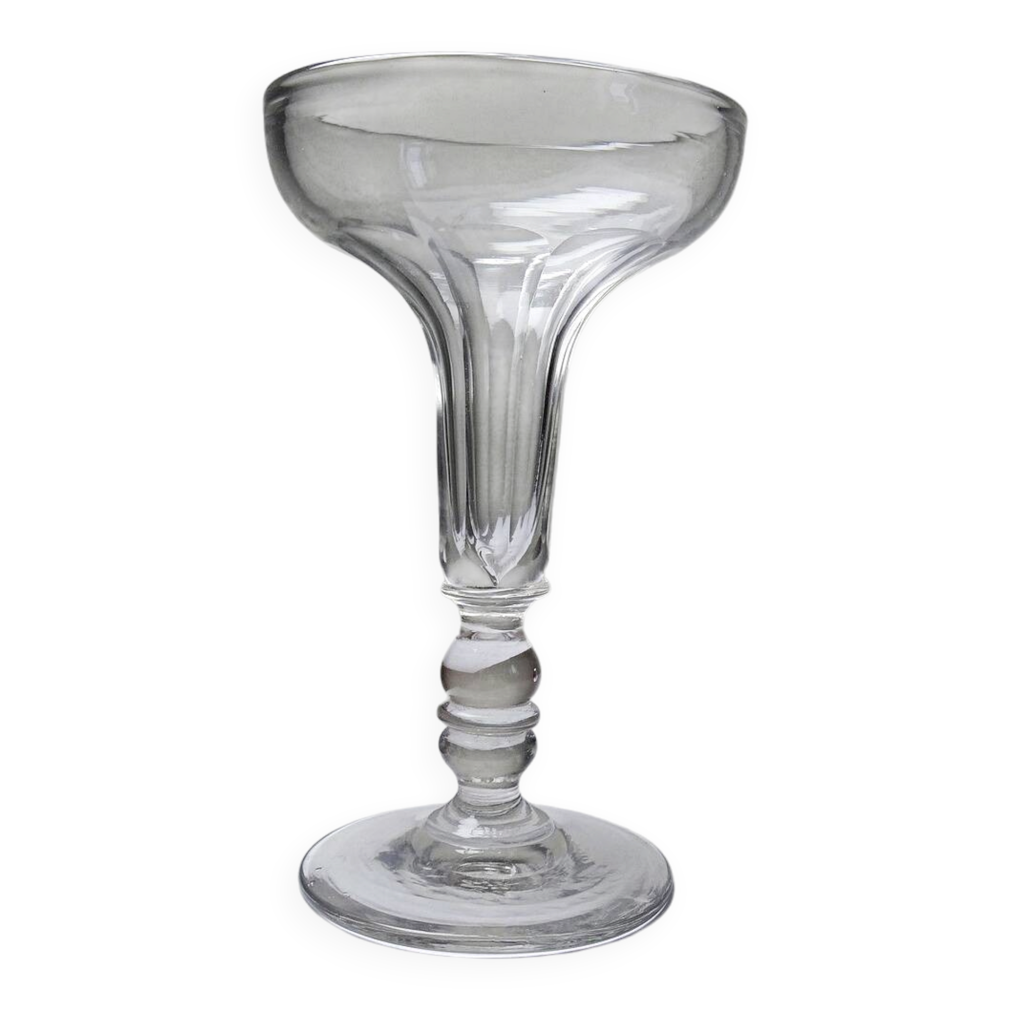 Champagne coupe, antique champenoise attributed to Baccarat, Napoleon III.