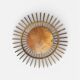 Rattan and wicker sun mirror