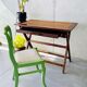 Bureau coiffeuse sur tréteau
