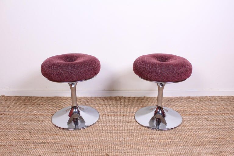 Chrome tabs by Boerje Johansson for Johansson Design 1960s