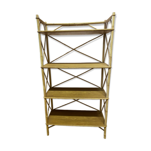Etagère en rotin 4 plateaux,
