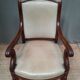 Fauteuil en acajou à crosse