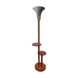 Mahogany art deco floor lamp