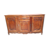 Solid cherry wood sideboard with 3 doors and 1 drawer