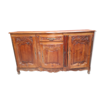 Solid cherry buffet with 3 doors and 1 drawer