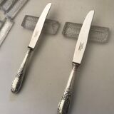 10 Series of 10 silver metal knives François Frionnet