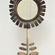 Copper and brass flower mirror by Vinay 60s