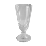 Old wormwood glass in molded glass, in thick glass