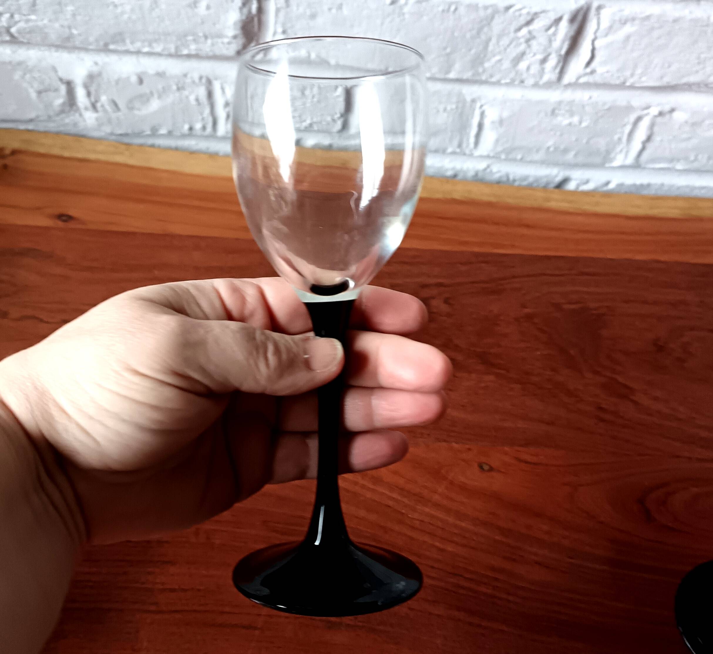 6 glasses 15 cl Pied Noir Vintage France 1980 Luminarc domino