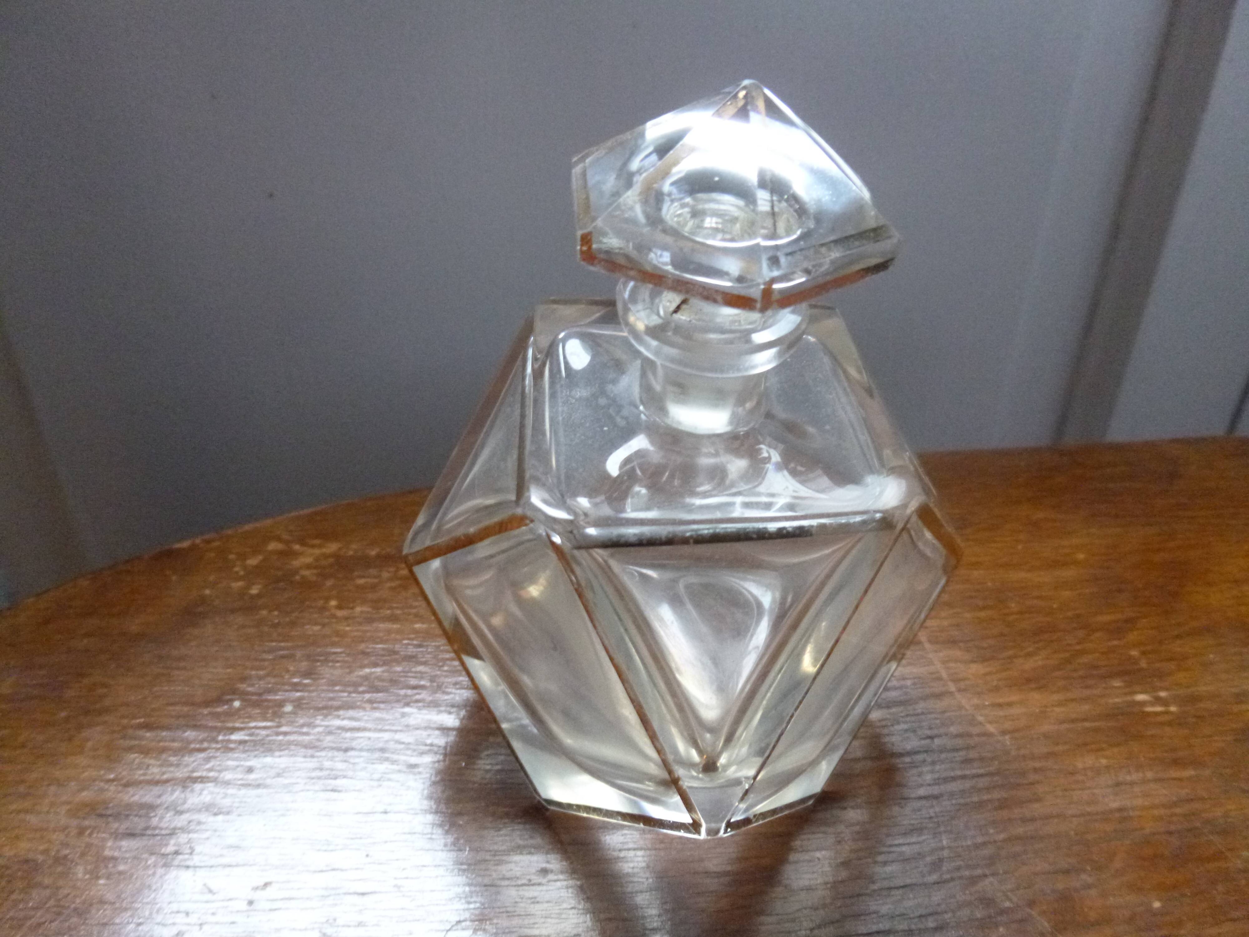Antique crystal perfume bottle