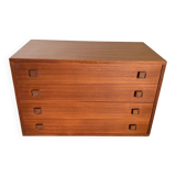 Storage cabinet module 2 in Scandinavian teak 60s