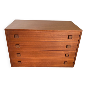 Storage cabinet module 2 in Scandinavian teak 60s