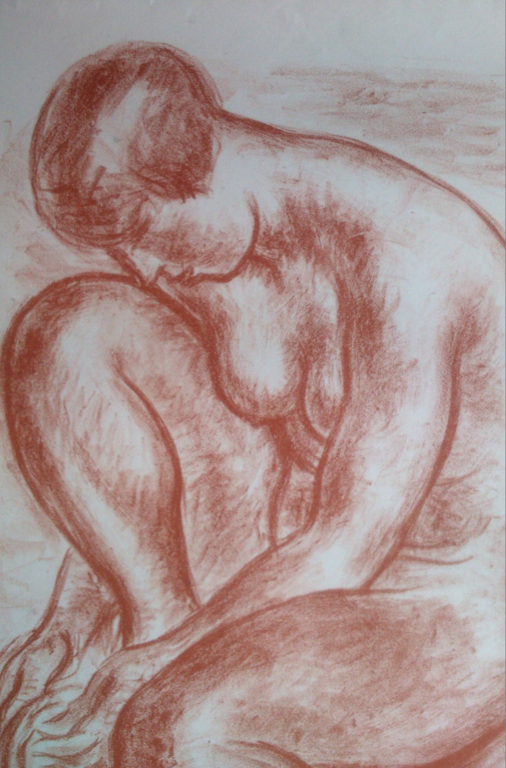 Georges Émile Capon – Female Nude, numbered lithograph 45/60, signed