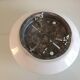 Plafonnier rond en opaline blanche vintage années 60-70