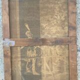 Pair of nineteenth century tapestries featuring a hussar and an elegant