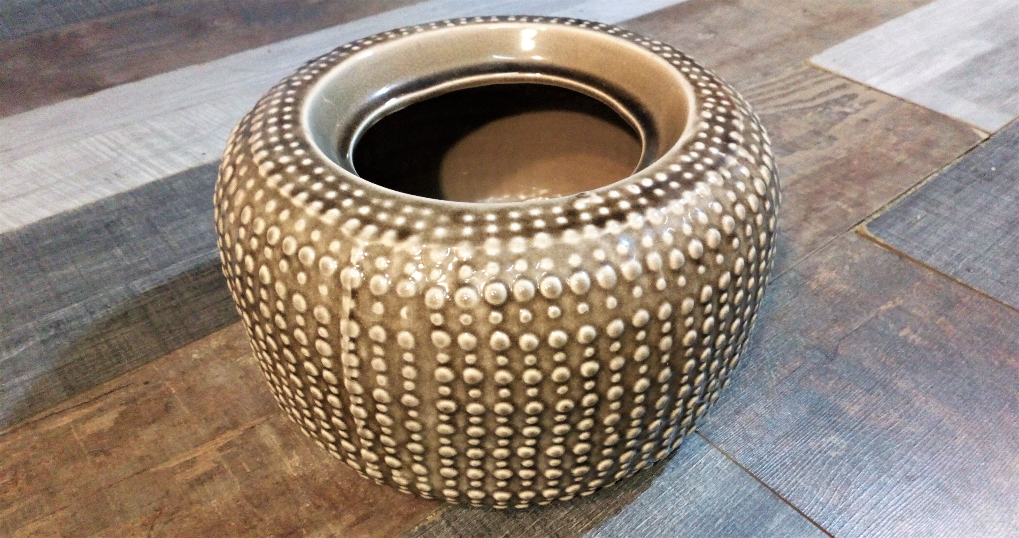 Ceramic pot cache "Cactus" vintage D-M