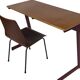 Vintage desk 80s design Galvanitas compact work place