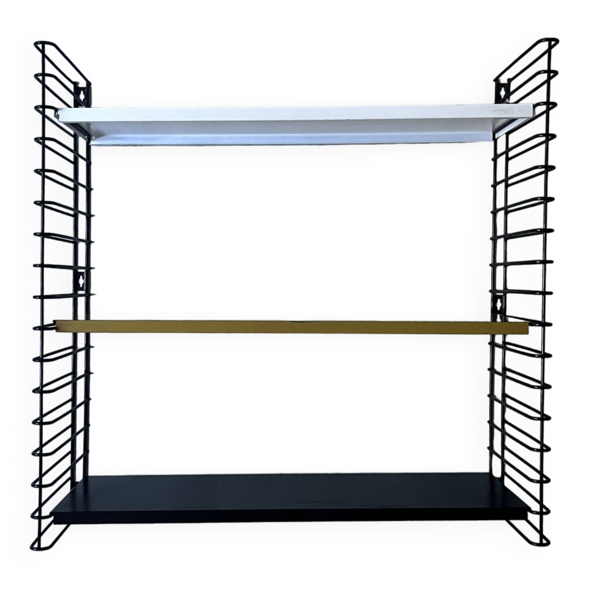 Tomado design metal wall shelf 1970