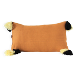 Rectangular cushion 100% Wool & Linen Yellow