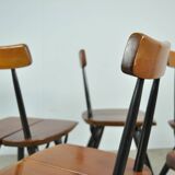 5 chaises PIrkka par Ilmari Tapiovaara pour Laukaan Puu, Finlande 1950