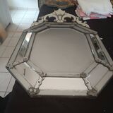 Large octagonal Venetian Murano mirror. Early 19th century