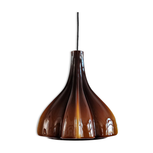 suspension en verre brun