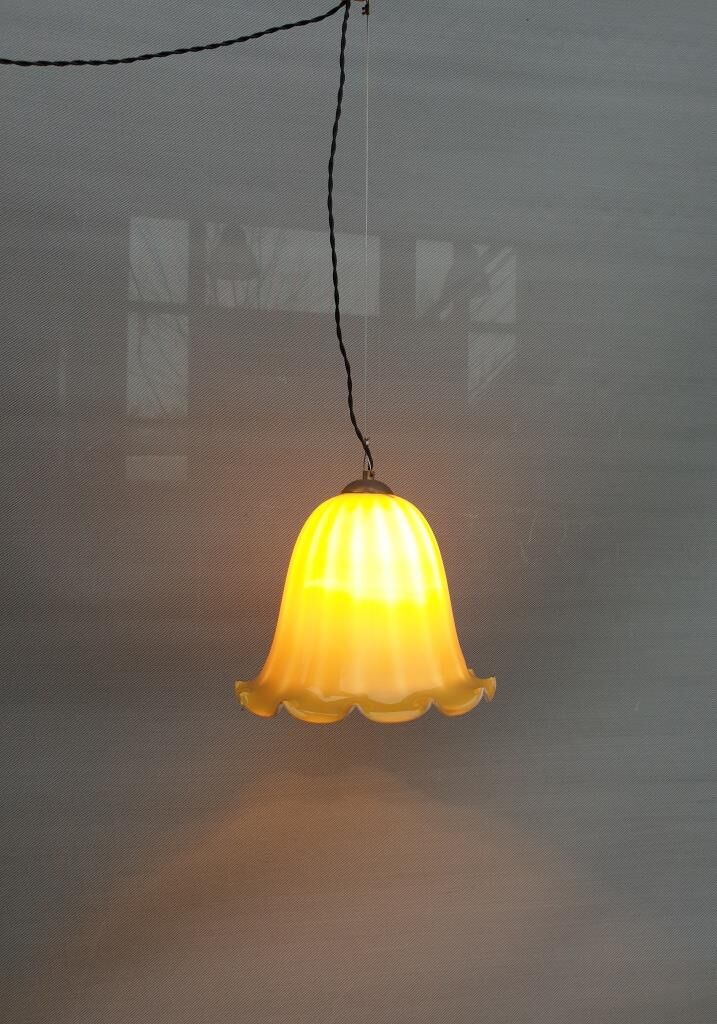 Scandinavian suspension glass yellow digitalis grandiflora