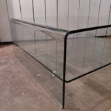 Glass coffee table
