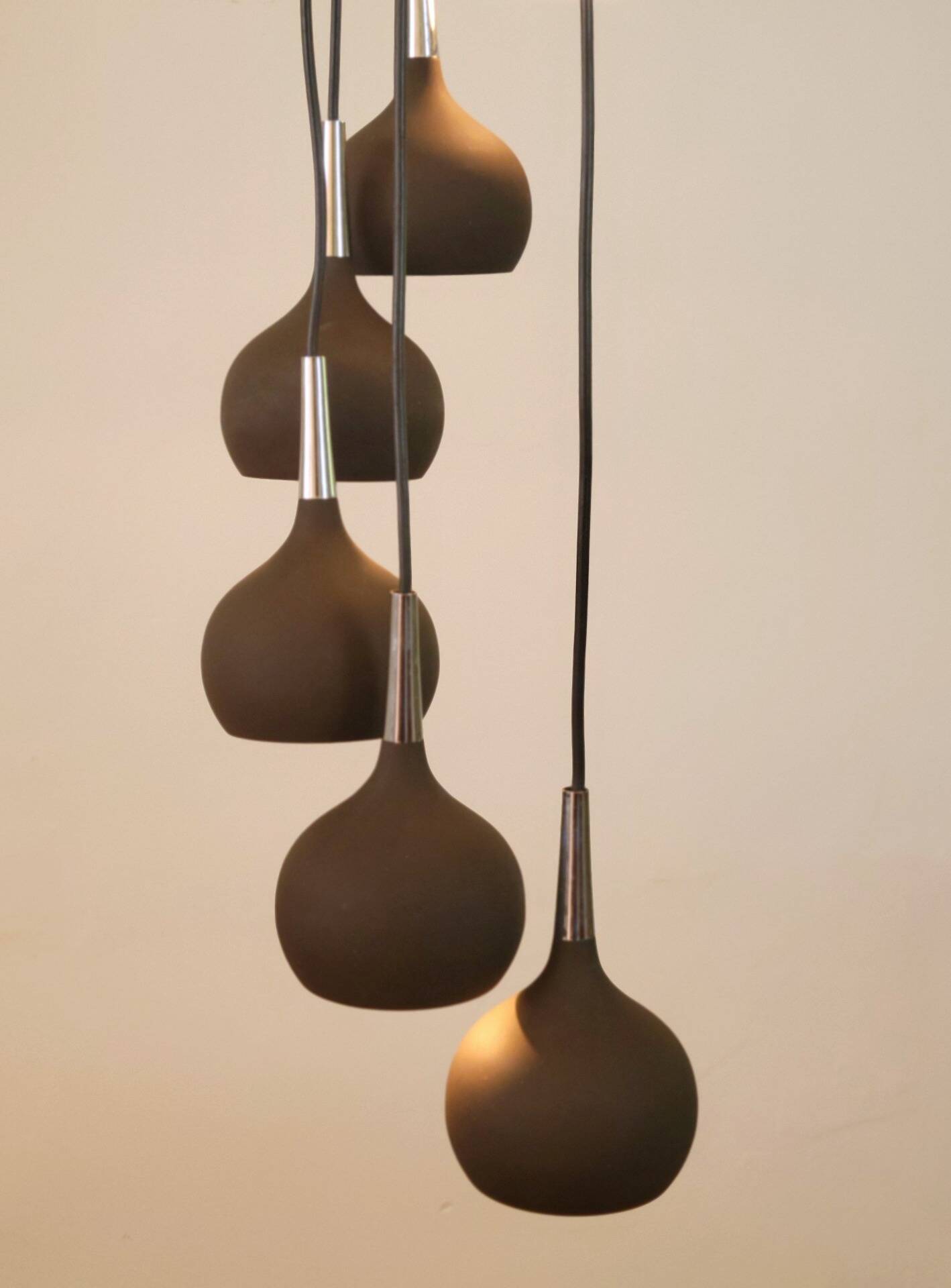 Large cascade pendant lamp by Hans Agne Jakobsson for AB Markaryd