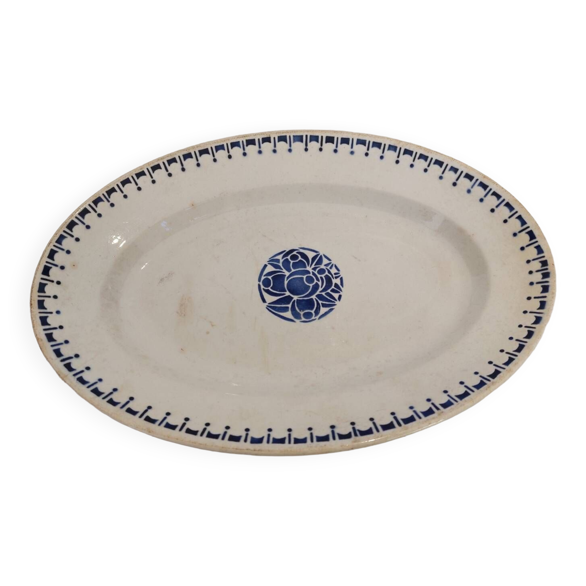 Vintage St Amand oval dish