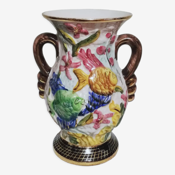 Ceramic vase signed Hubert Bequet
