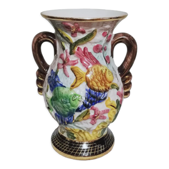 Ceramic vase signed Hubert Bequet