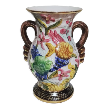Vase en céramique signé Hubert Bequet