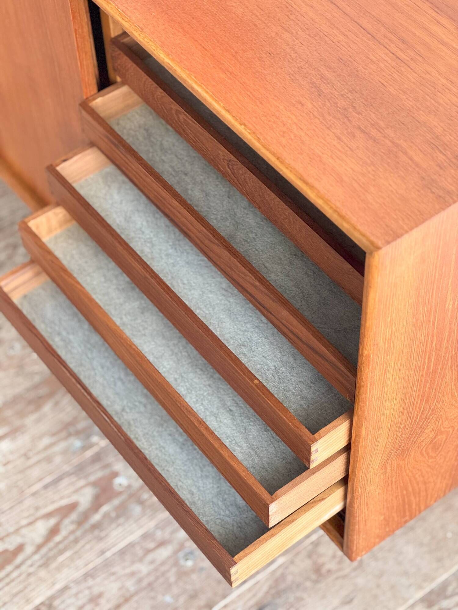 Enfilade danoise vintage en teck par Axel Christensen Odder, années 1960