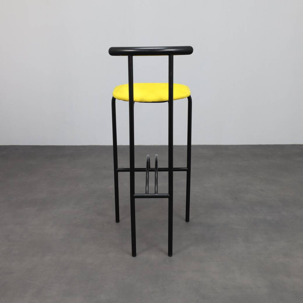 Set of 4 postmodern barstools, 1980s