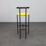 Set of 4 postmodern barstools, 1980s