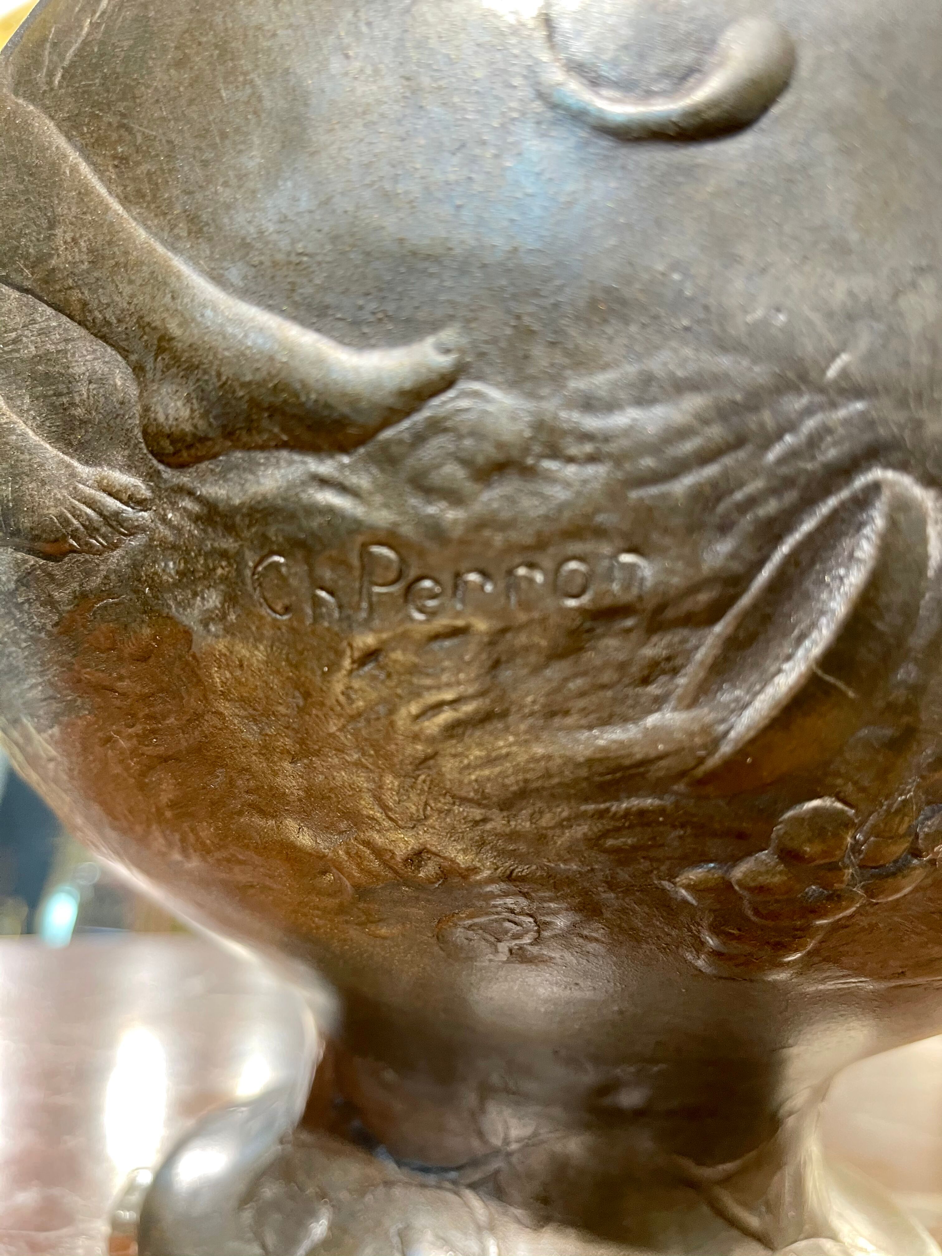 Art Nouveau period vase signed Charles POerron