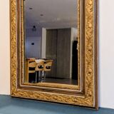 Antique gilt mirror with beveled corners, 70 x 51 cm – Chic decor